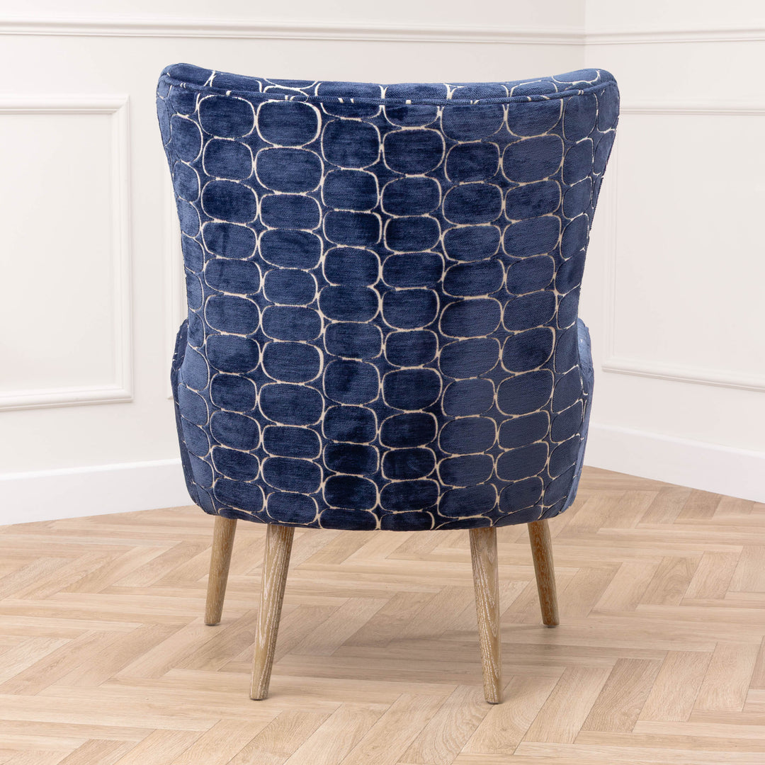 OSWALD ARMCHAIR BLUE