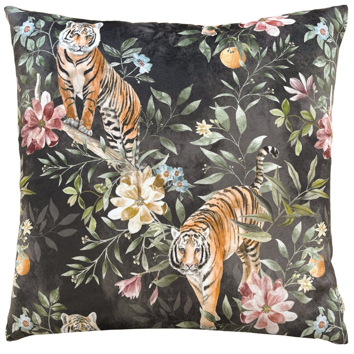 ORIENT TIGER REPEAT 43X43 CUSHION CASE JET