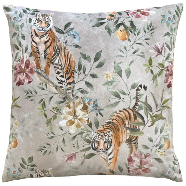 Orient Tiger Repeat 43x43 Cushion Case Taupe