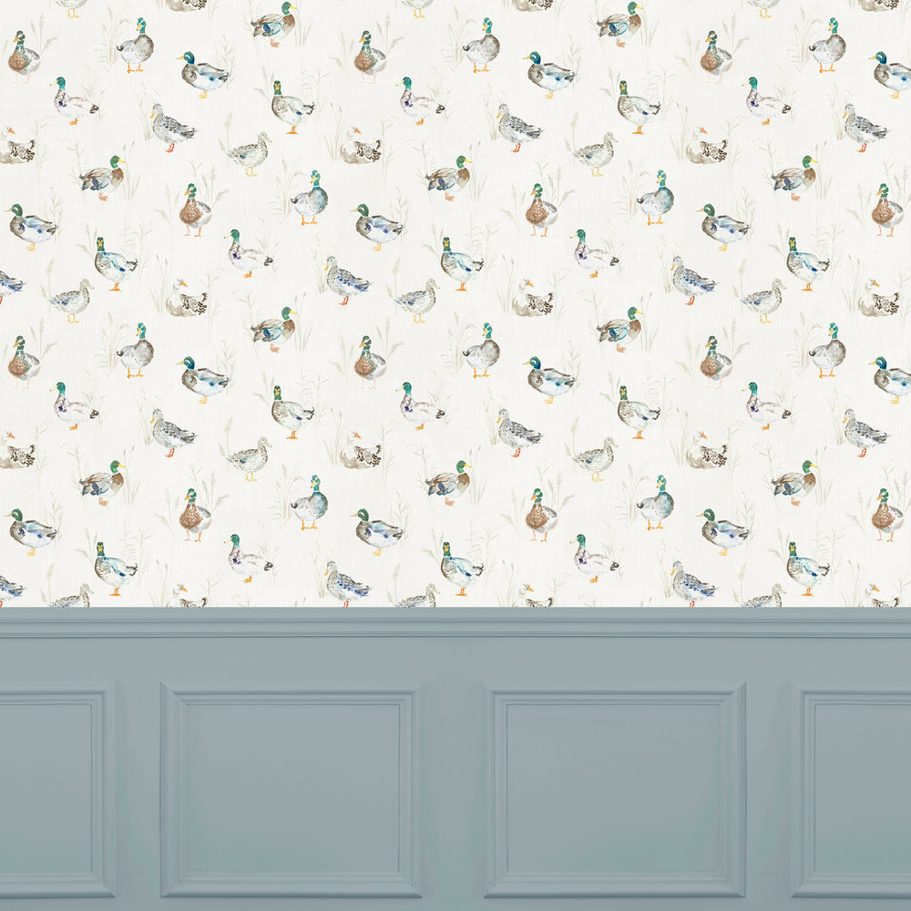Paddling Ducks Wallpaper Cream - image 2