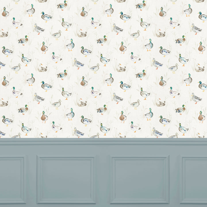Paddling Ducks Wallpaper Cream - image 2