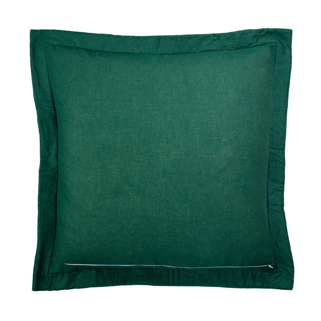 PALMERIA 60X60 QUILT C/CASE EMERALD