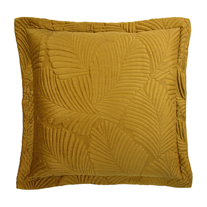 PALMERIA 60X60 QUILT C/CASE GOLD