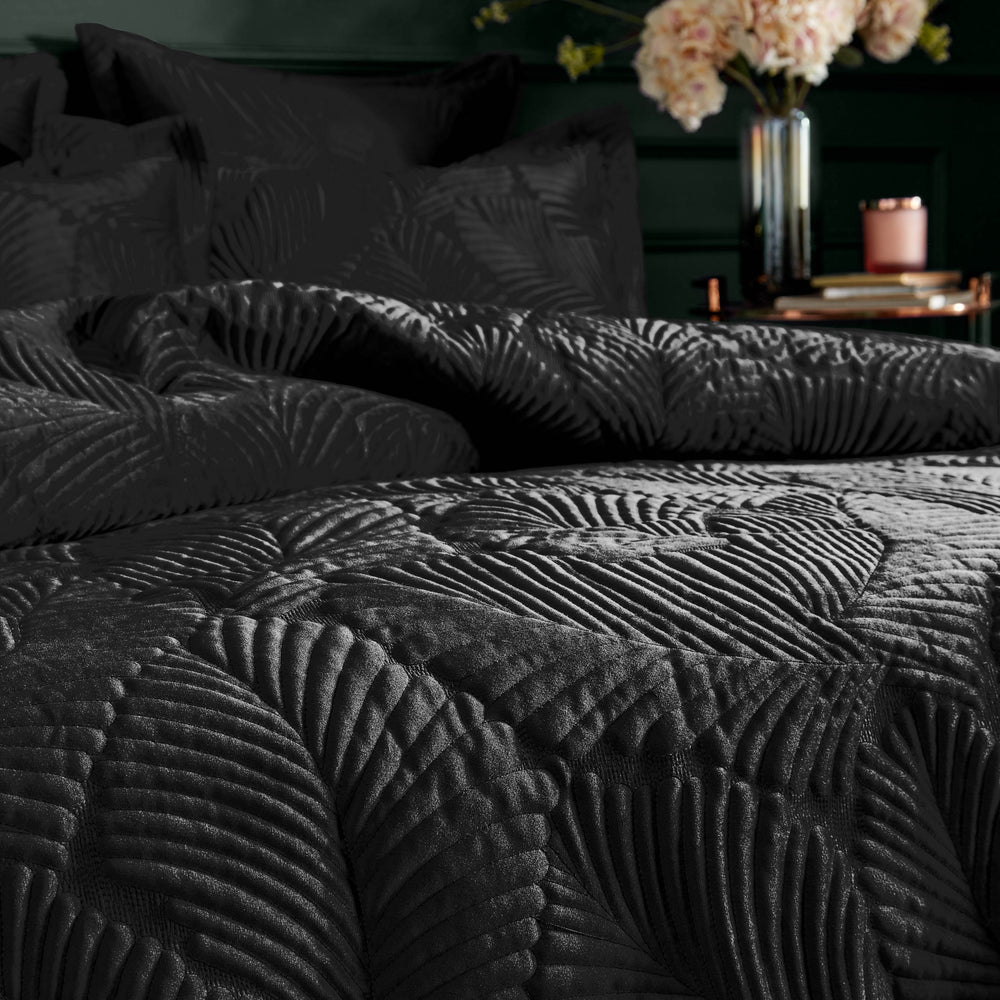 Palmeria Double Quilted Duvet Set Black - image 2