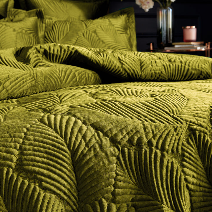 Palmeria Double Quilted Duvet Set Moss - image 3