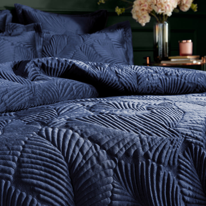 Palmeria Double Quilted Duvet Set Navy - image 2