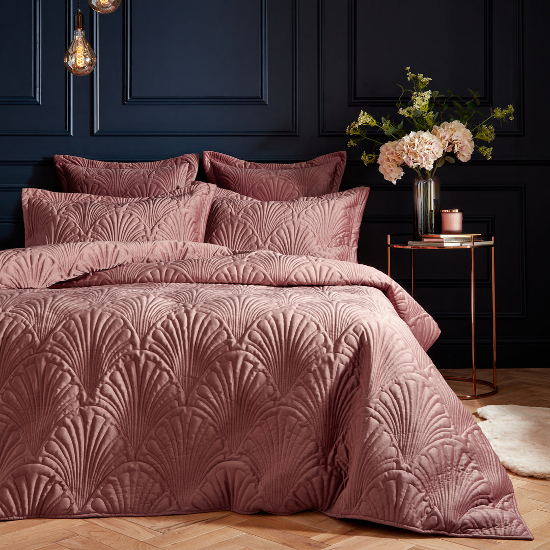 Palmeria Ks Quilted Duvet Set Blush