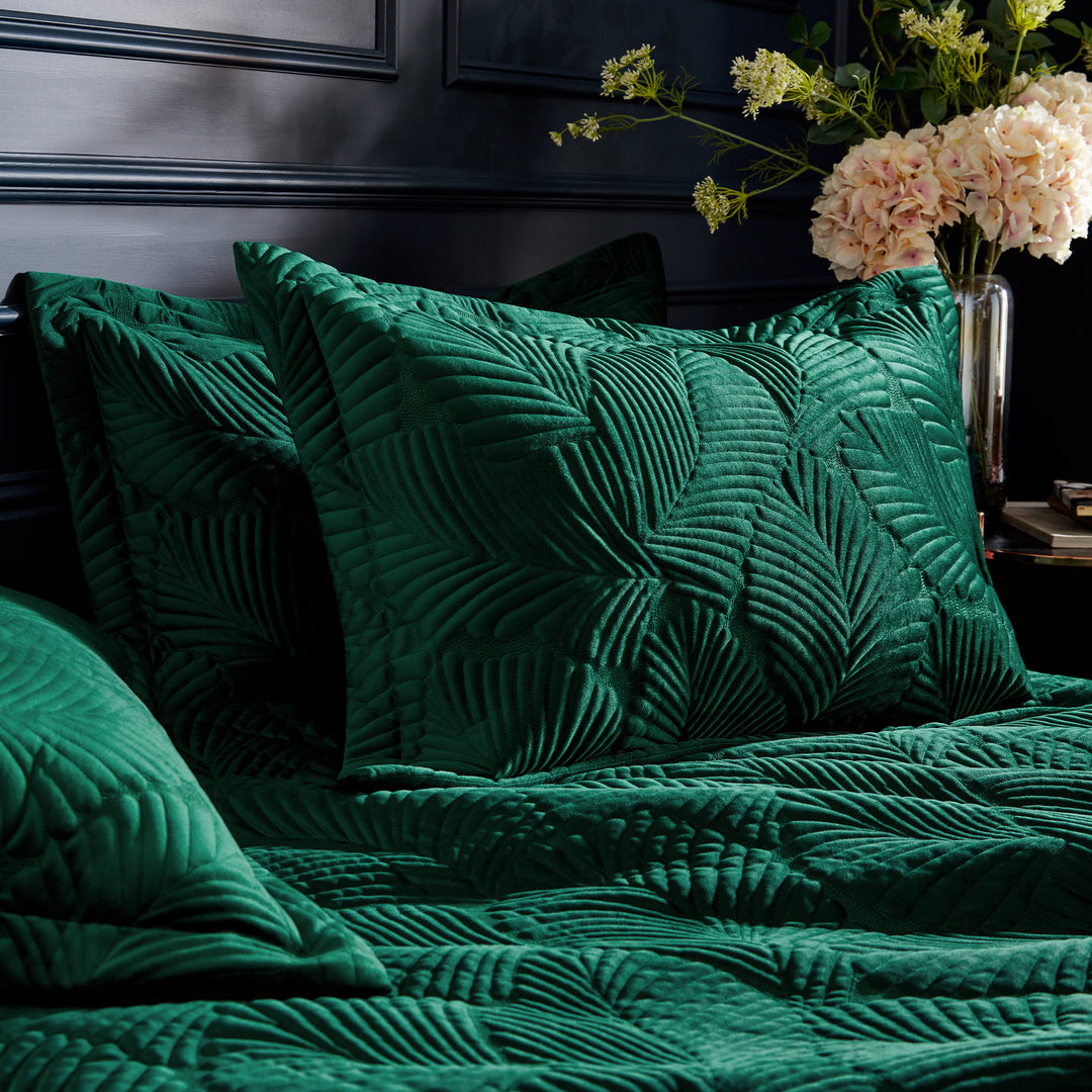 Palmeria Ks Quilted Duvet Set Emerald - image 3