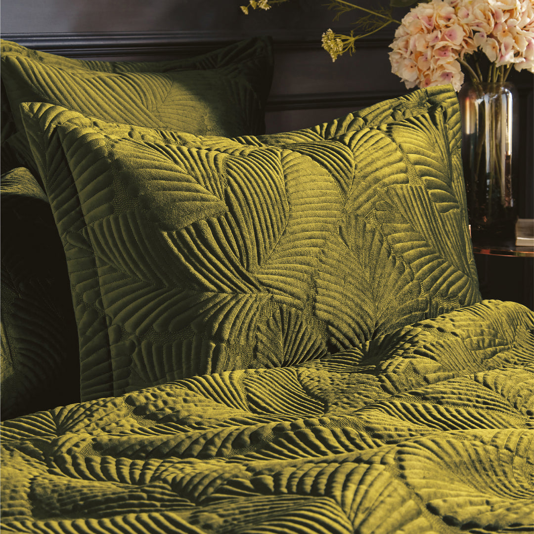 Palmeria Super King Quilted Duvet Set Moss - image 2