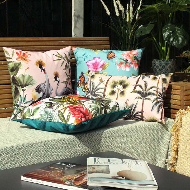 Palms 30x50 Outdoor Cushion Cover Blush - image 5