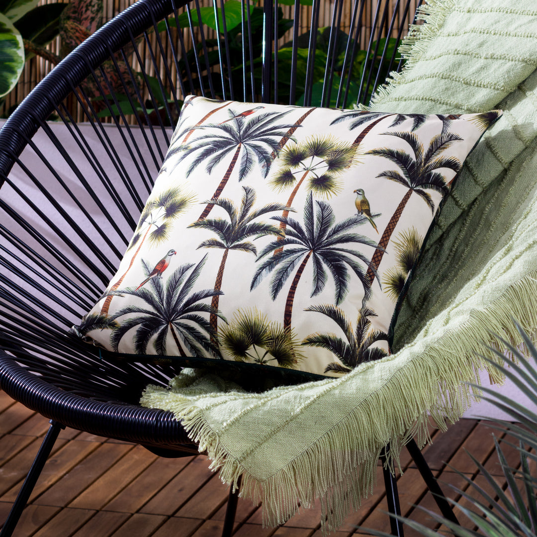Palms 43x43 Outdoor Cushion Cover Forest