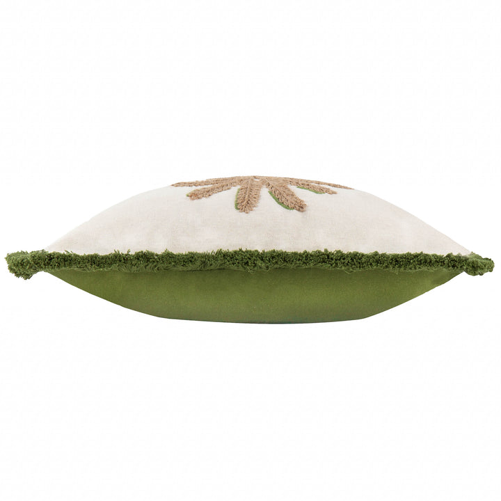 PALM 45X45 CUSHION CASE GREEN