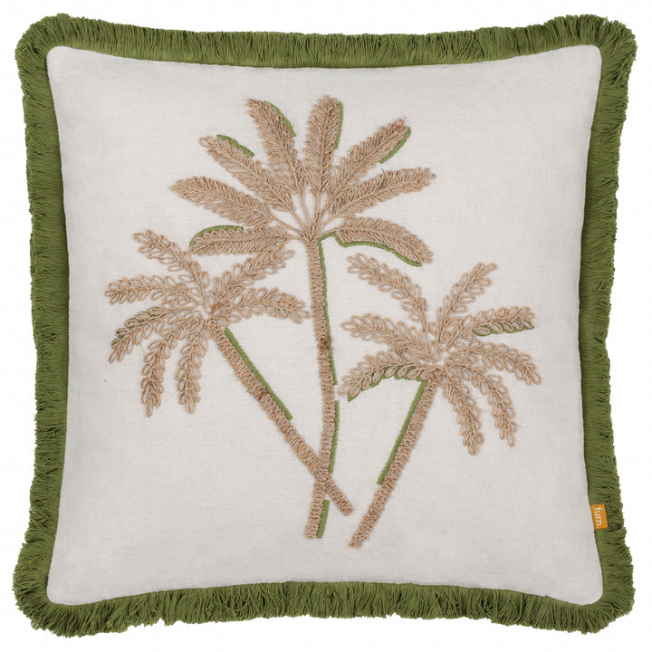 PALM 45X45 CUSHION CASE GREEN
