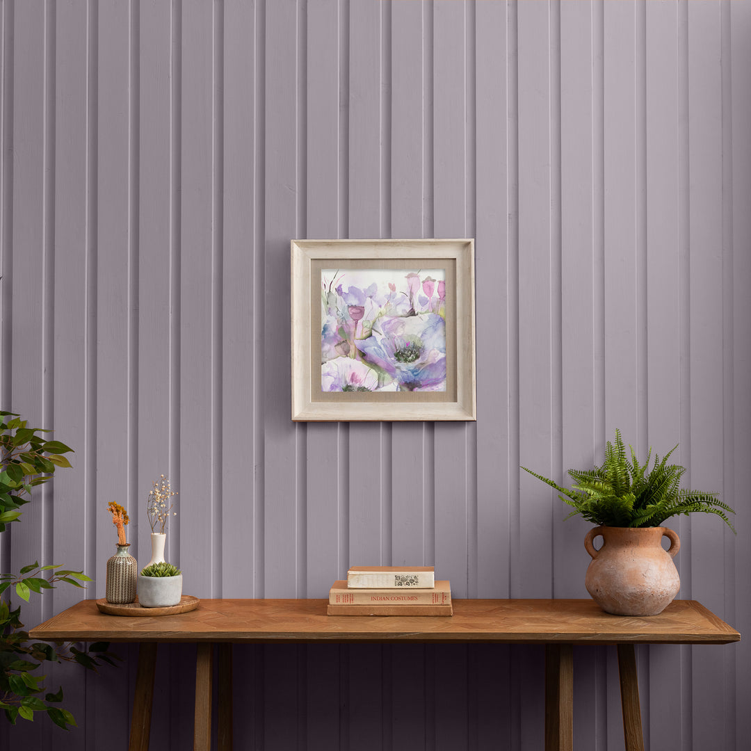 SMALL SQUARE BIRCH PAPAVERA VIOLET 46X46 CM *N*