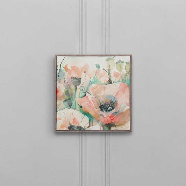FRAMED CANVAS STONE PAPAVERA BISCAY 49X49