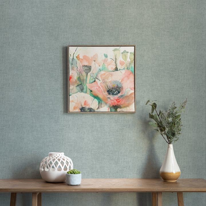 FRAMED CANVAS STONE PAPAVERA BISCAY 49X49