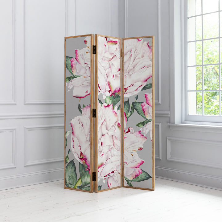 ANTIQUE GREY ROOM DIVIDER PARCEVALL FUCHSIA
