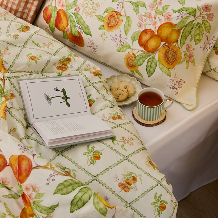 PEACH HARVEST DOUBLE DUVET SET ORANGE