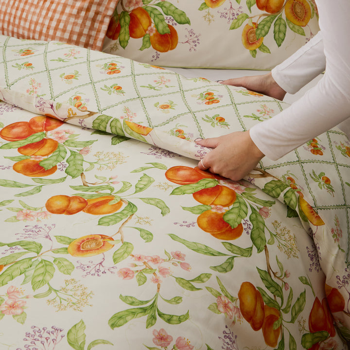 Peach Harvest Super King Duvet Set Orange - image 9