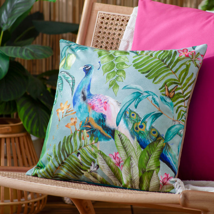 Peacock 43x43 Outdoor Cushion Cover Multi