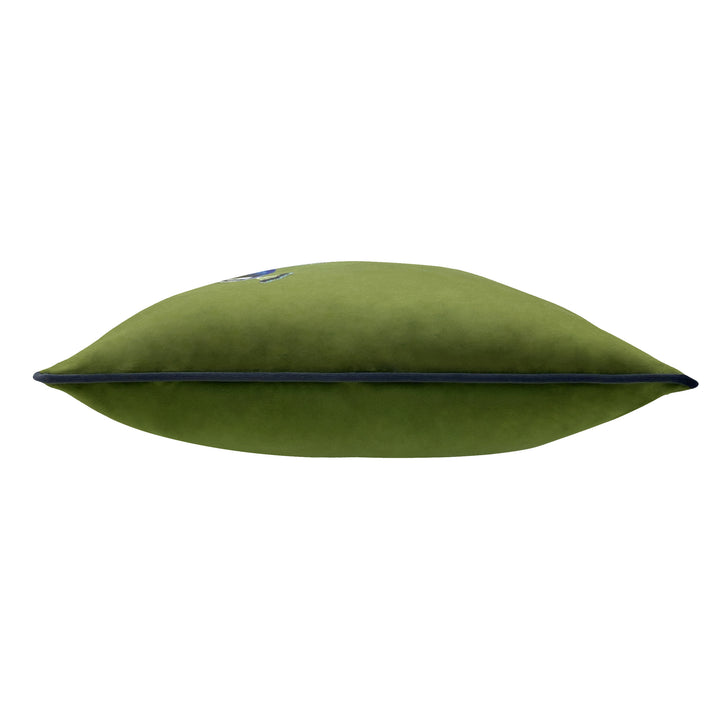 PEACOCK 43X43 CUSHION CASE OLIVE