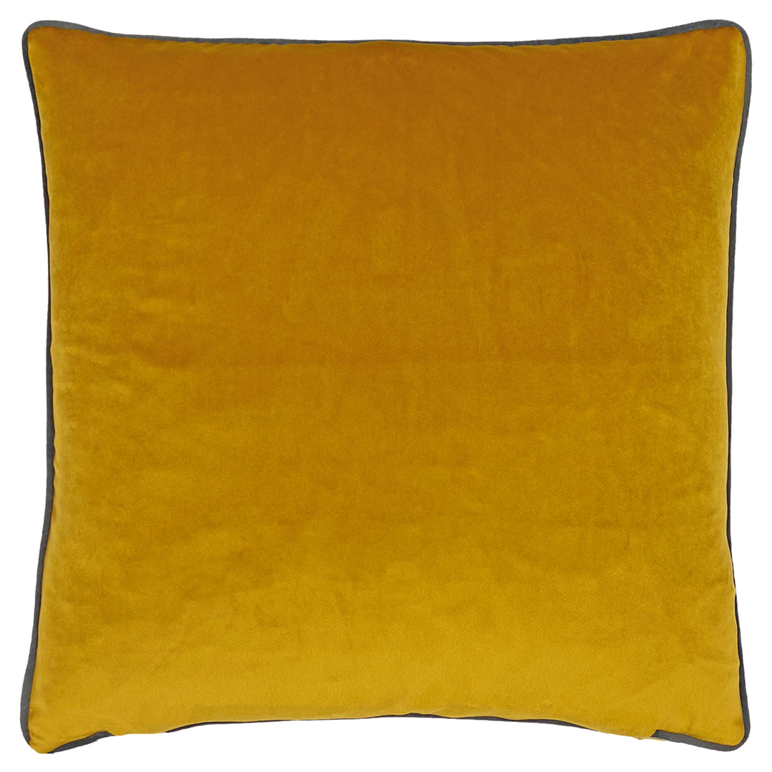 PEACOCK 43X43 CUSHION CASE SAFFRON