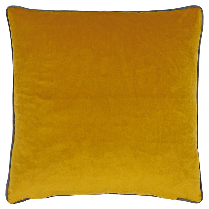 PEACOCK 43X43 CUSHION CASE SAFFRON