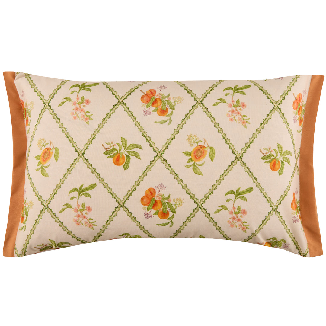 PEACH TRELLIS 40X60 OUTDOOR CUSHION CASE ORANGE