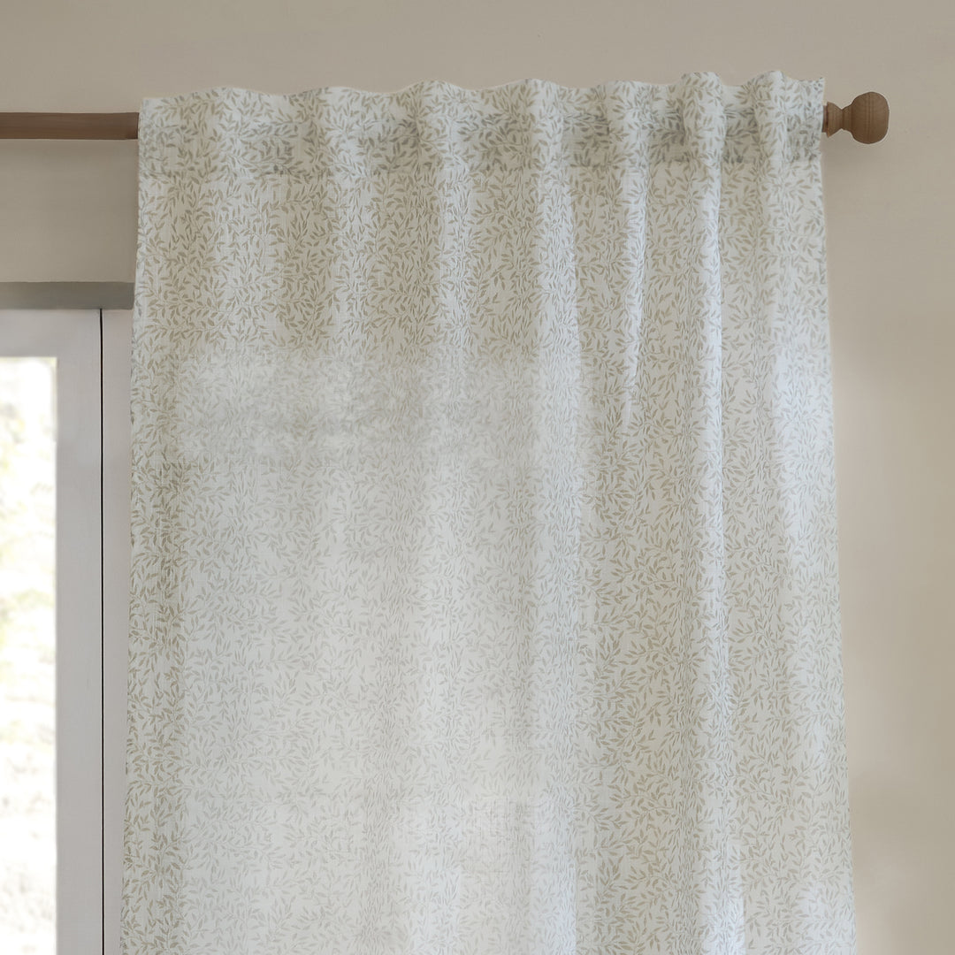 Perrie Leaf 140x250 Panel Curtains Natural - image 3