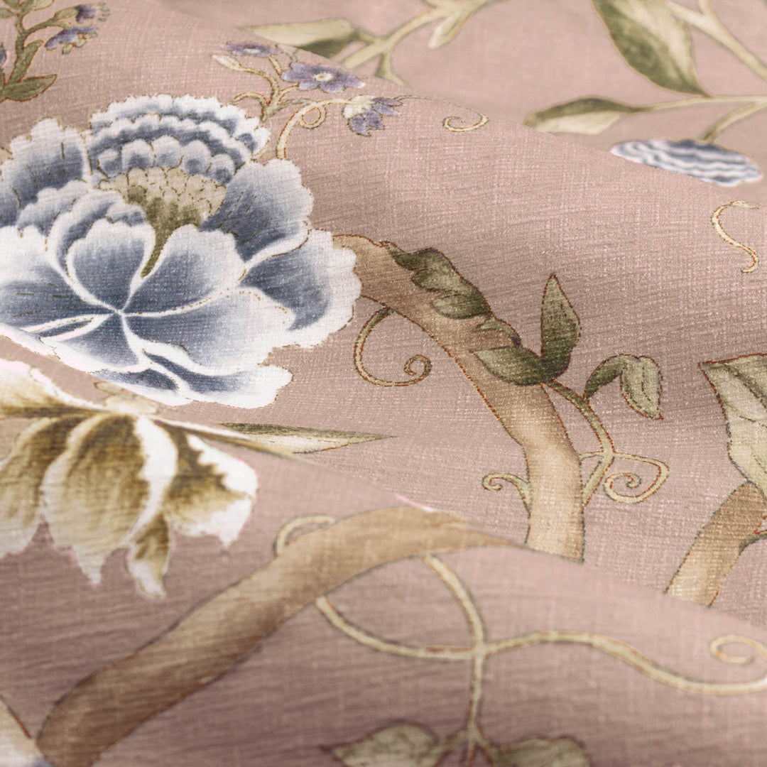 Porcelain Garden 167x228 Pencil Pleat Curtains Blush - image 5