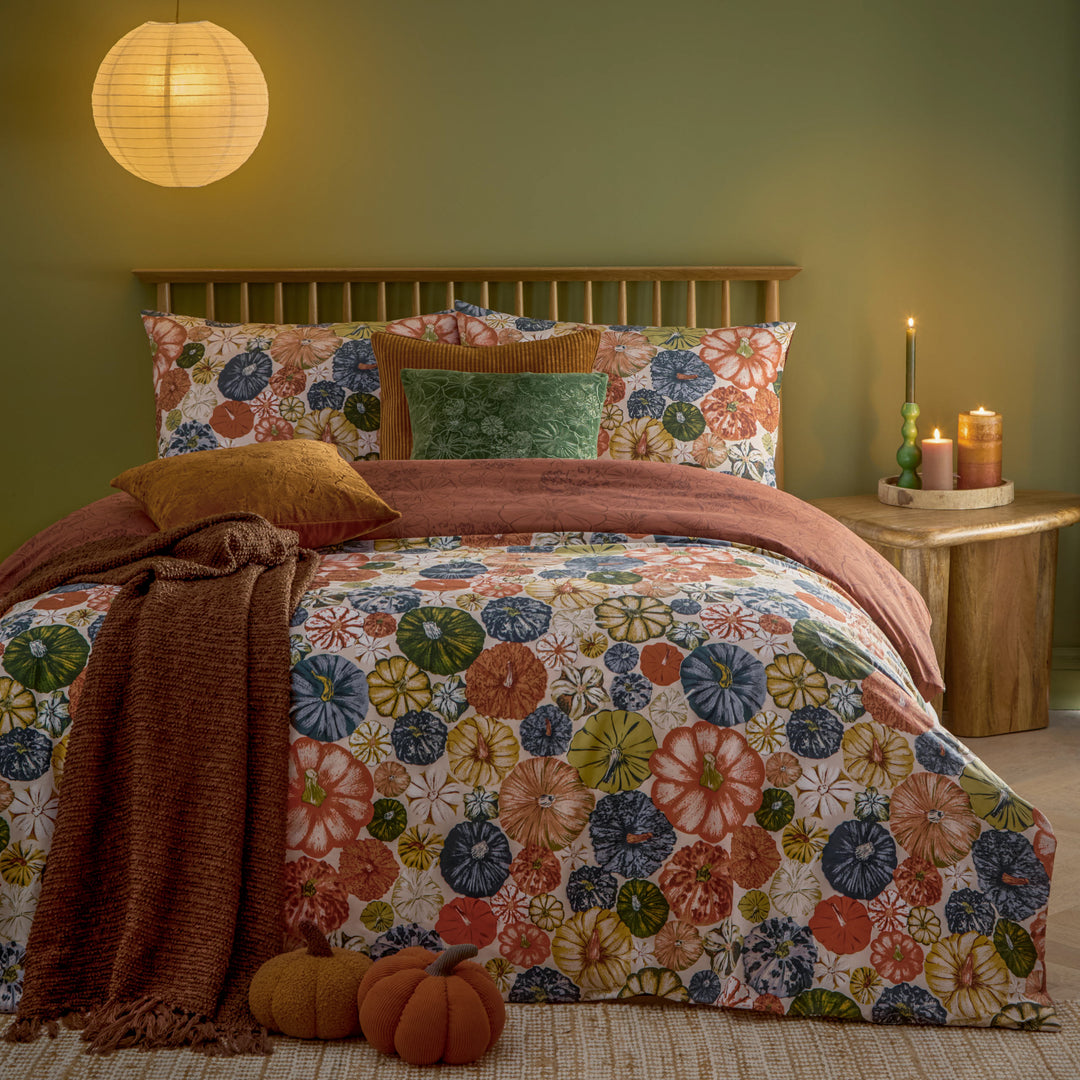 Picking Patch Super King Duvet Set Pecan