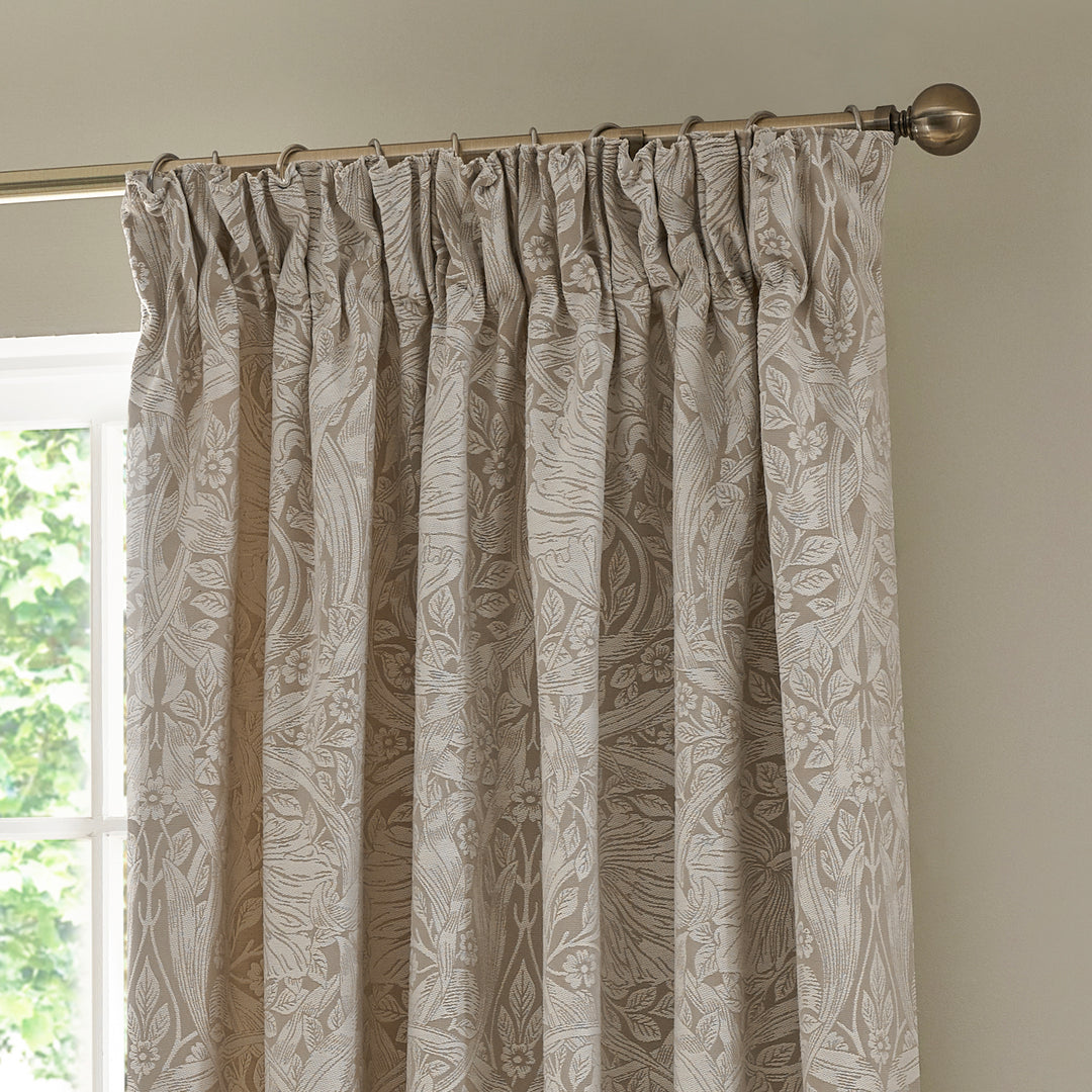 Pimpernel 117x137 Pencil Pleat Curtains Linen - image 3