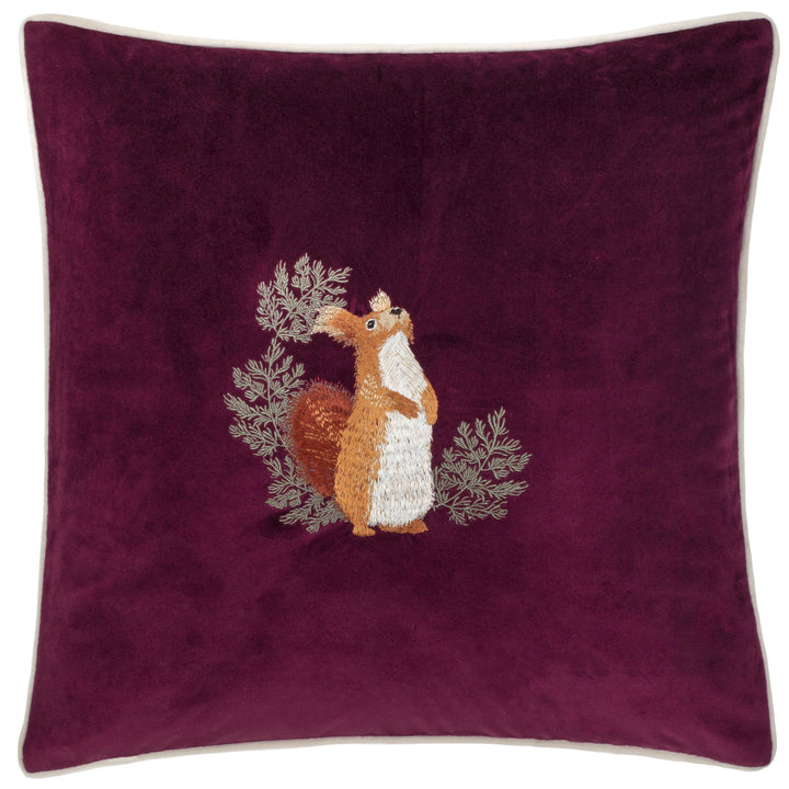 PINEBERRY FOREST 45X45 CUSHION CASE PLUM