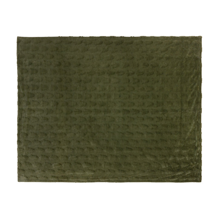 Pines Fur 150x200 Throw Forest Green - image 6