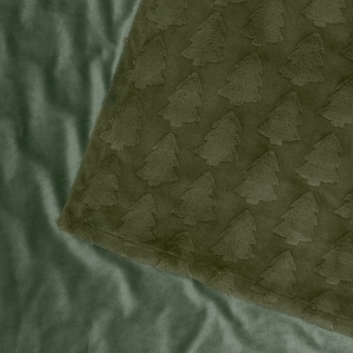 Pines Fur 150x200 Throw Forest Green - image 8