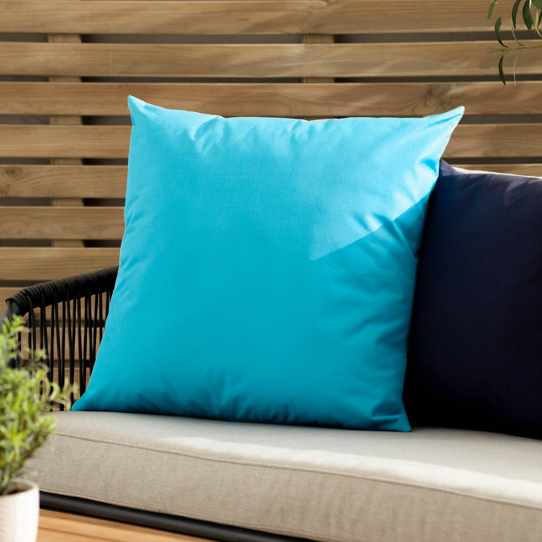 Plain 55x55 Outdoor Cushion Case Aqua