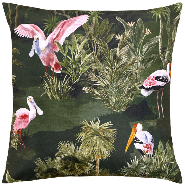 Platalea 43x43 Outdoor Cushion Cover Bottle Green