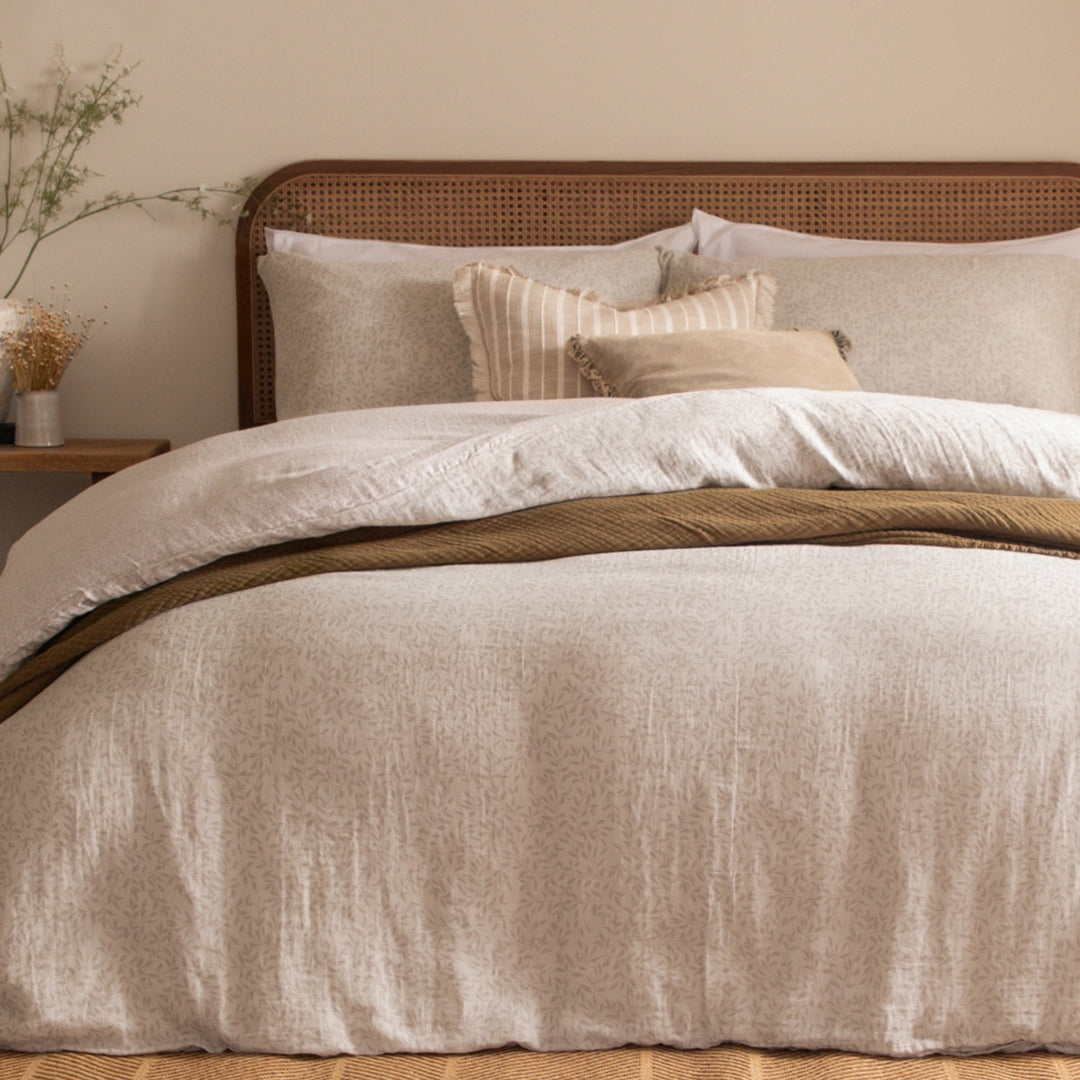 Perrieleaf Single Duvet Set Natural