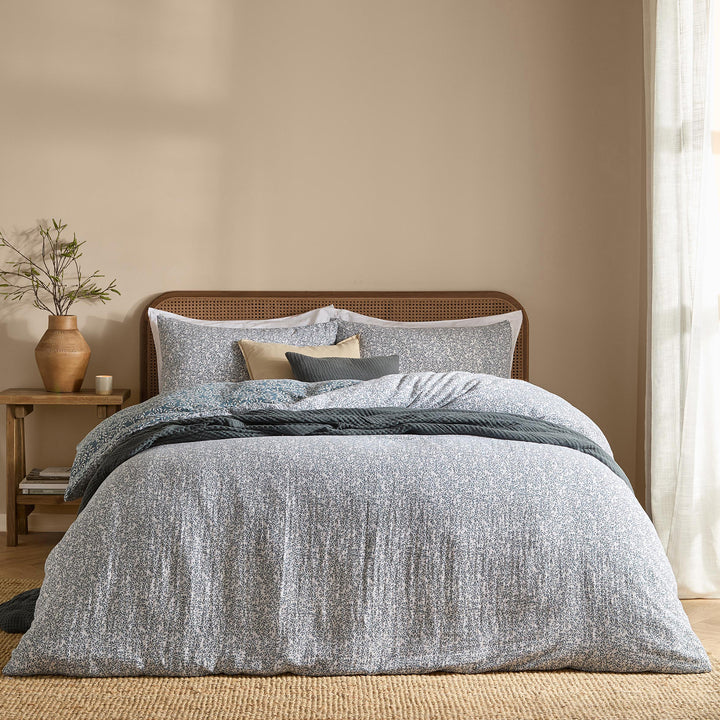 Perrie Leaf King Duvet Set Denim - image 4