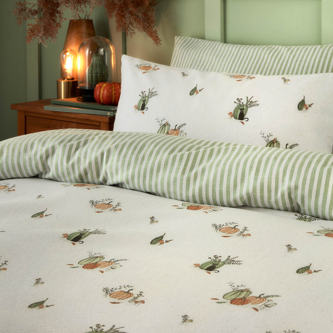 Pumpkin Spice Single Duvet Set White - image 2