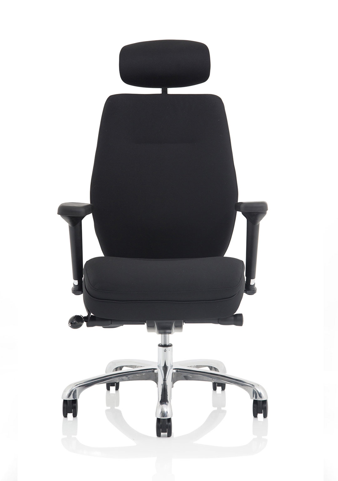 Domino High Back Black Ergonomic Posture Chair with Arms and Headrest