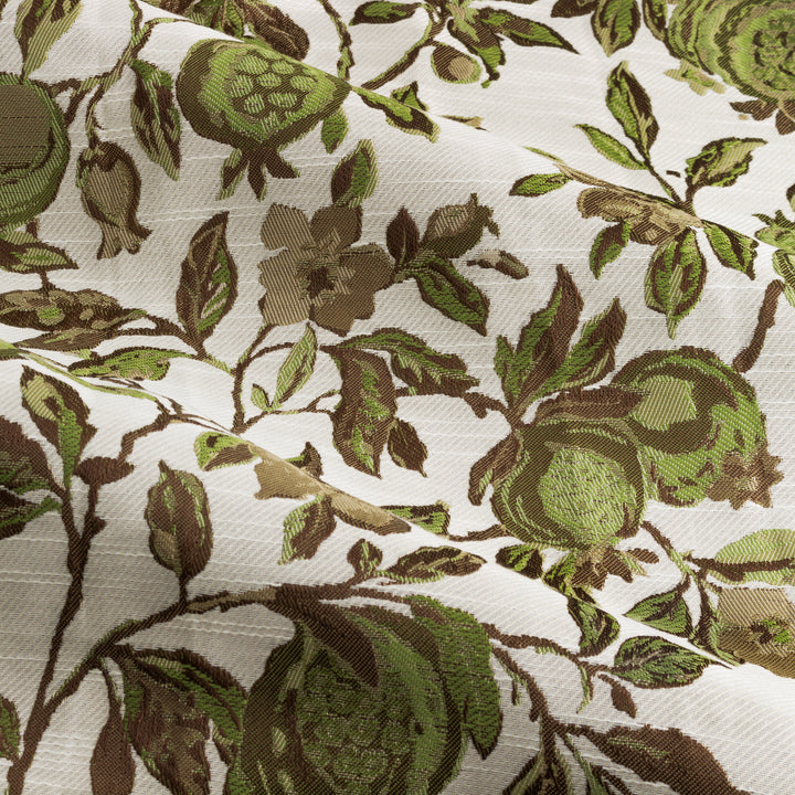 POMEGRANATE 167X228 PENCIL PLEAT CURTAINS GREEN