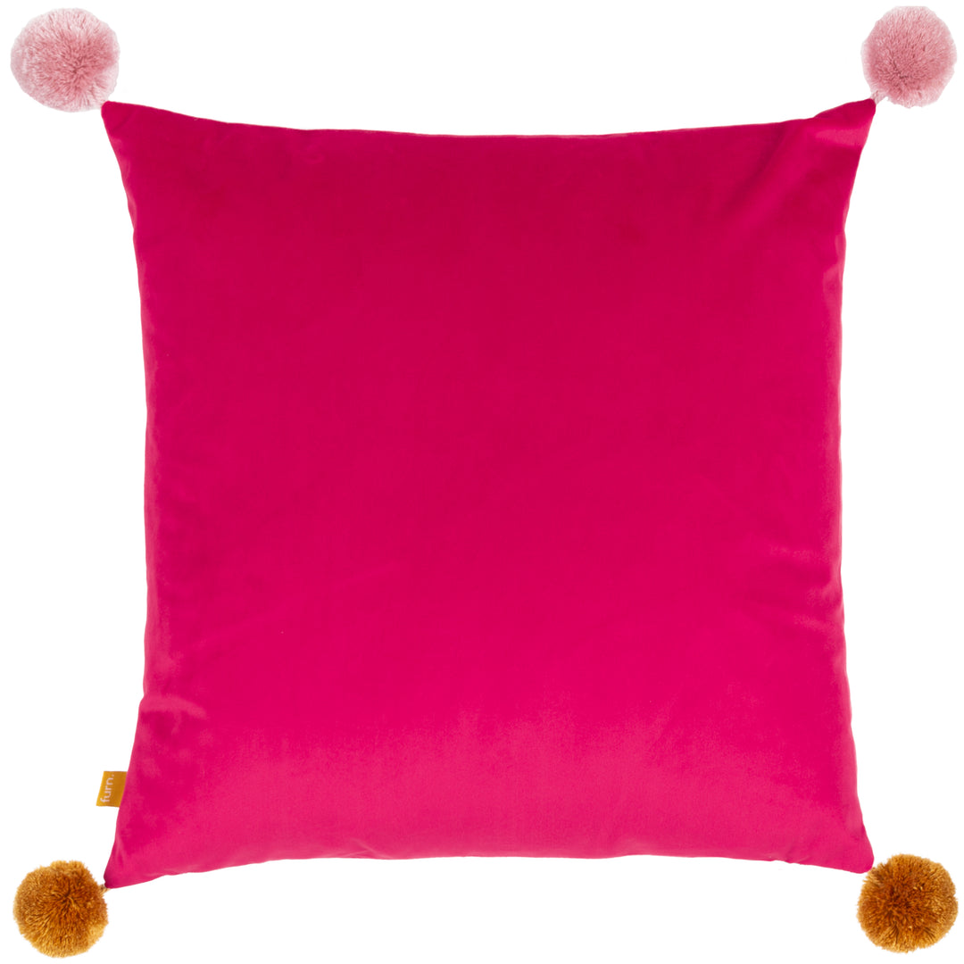 POM POMS LOVE WINS 43X43 CUSHION CASE LILAC