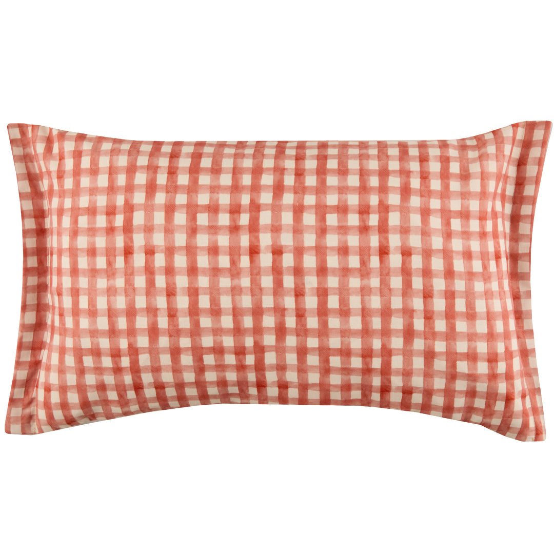 POMEGRANATE TRELLIS 40X60  OUTDOOR CUSHION CASE RED
