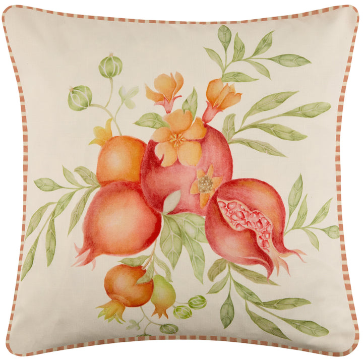 POMEGRANATE TRELLIS 43X43 OUTDOOR CUSHION CASE RED