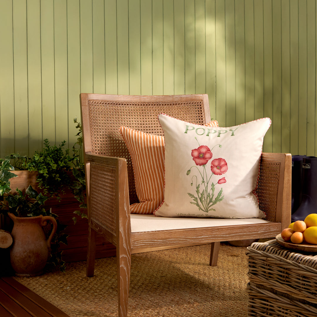 POPPY 50X50 OUTDOOR CUSHION CASE RED