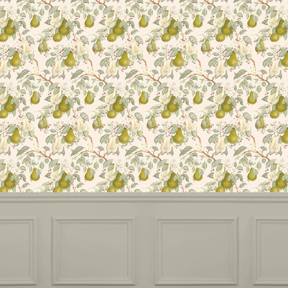 Pear Orchard Wallpaper Cream - image 2