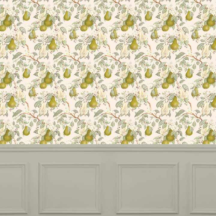 Pear Orchard Wallpaper Cream - image 2