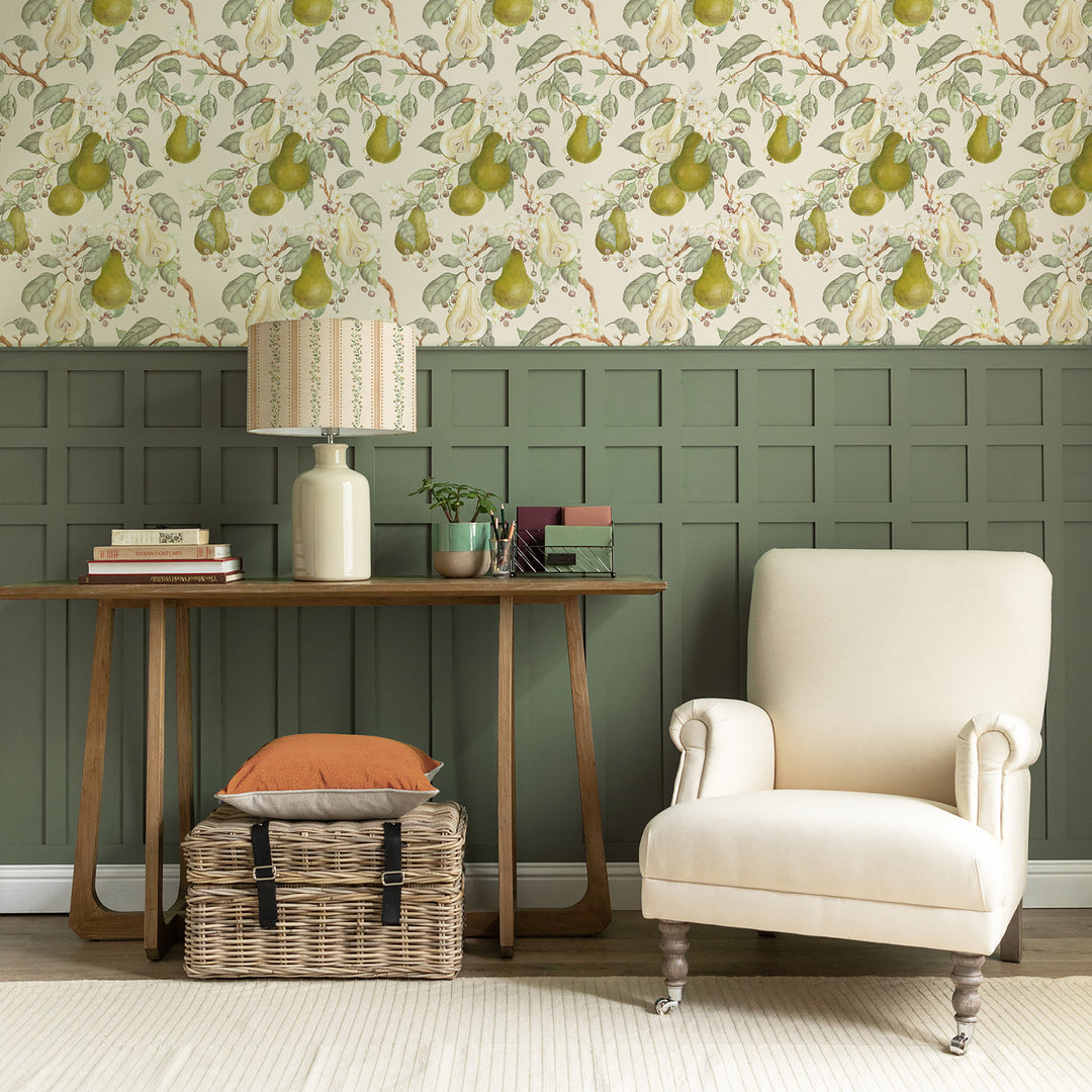Pear Orchard Wallpaper Cream