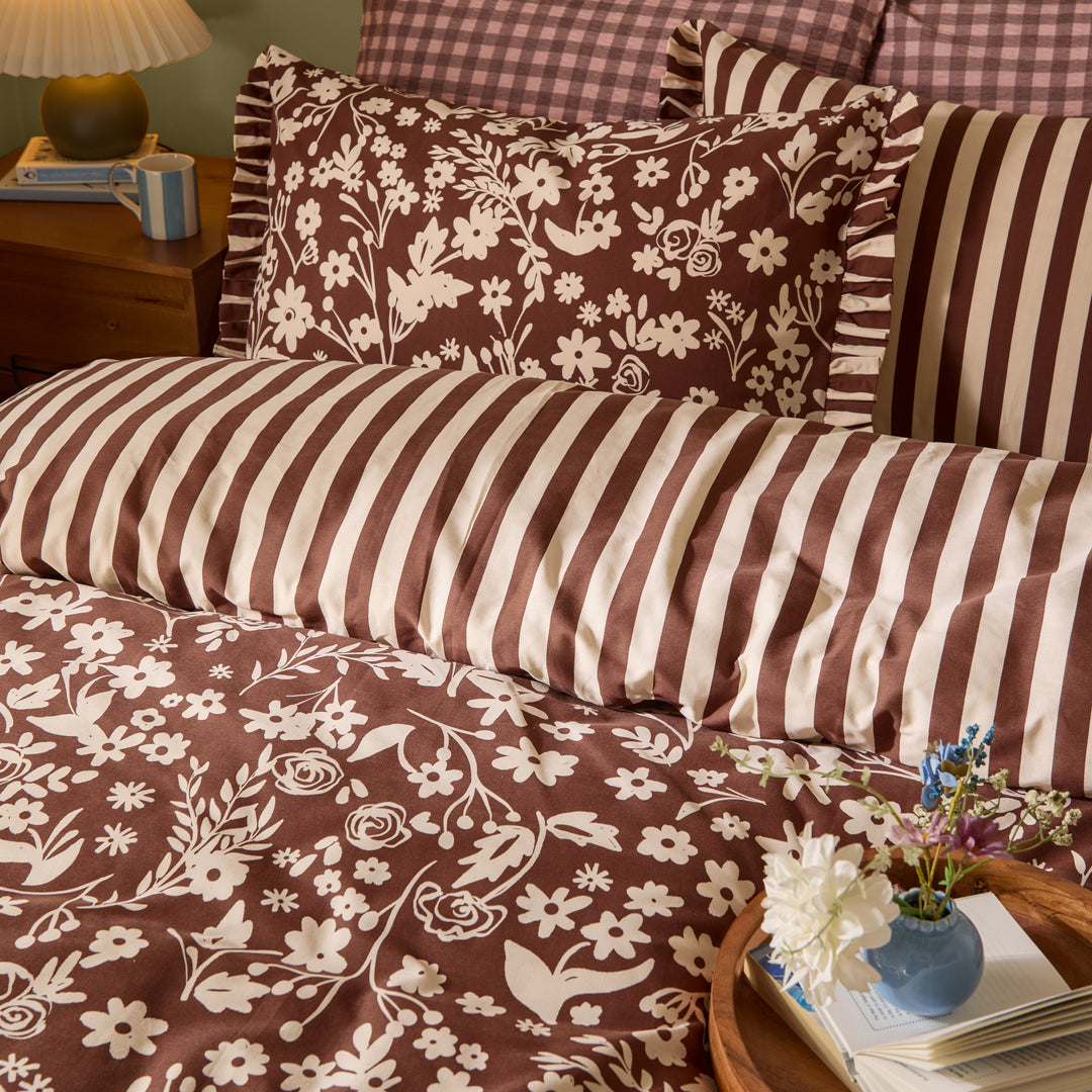 Posie Double Duvet Set Chocolate - image 3